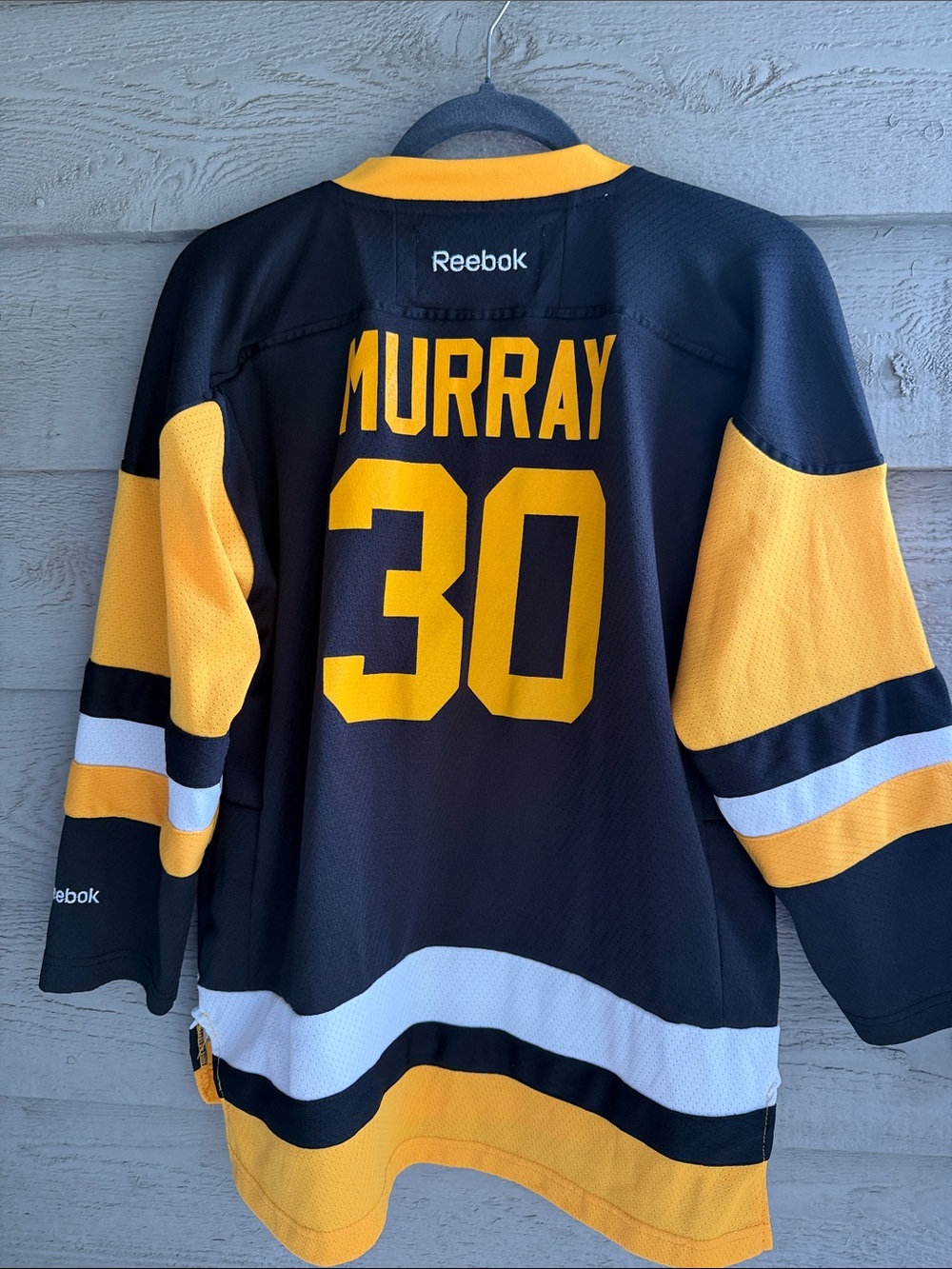 Matt Murray Reebok Black and Gold Pittsburgh Penguins Captain Hockey Jersey
